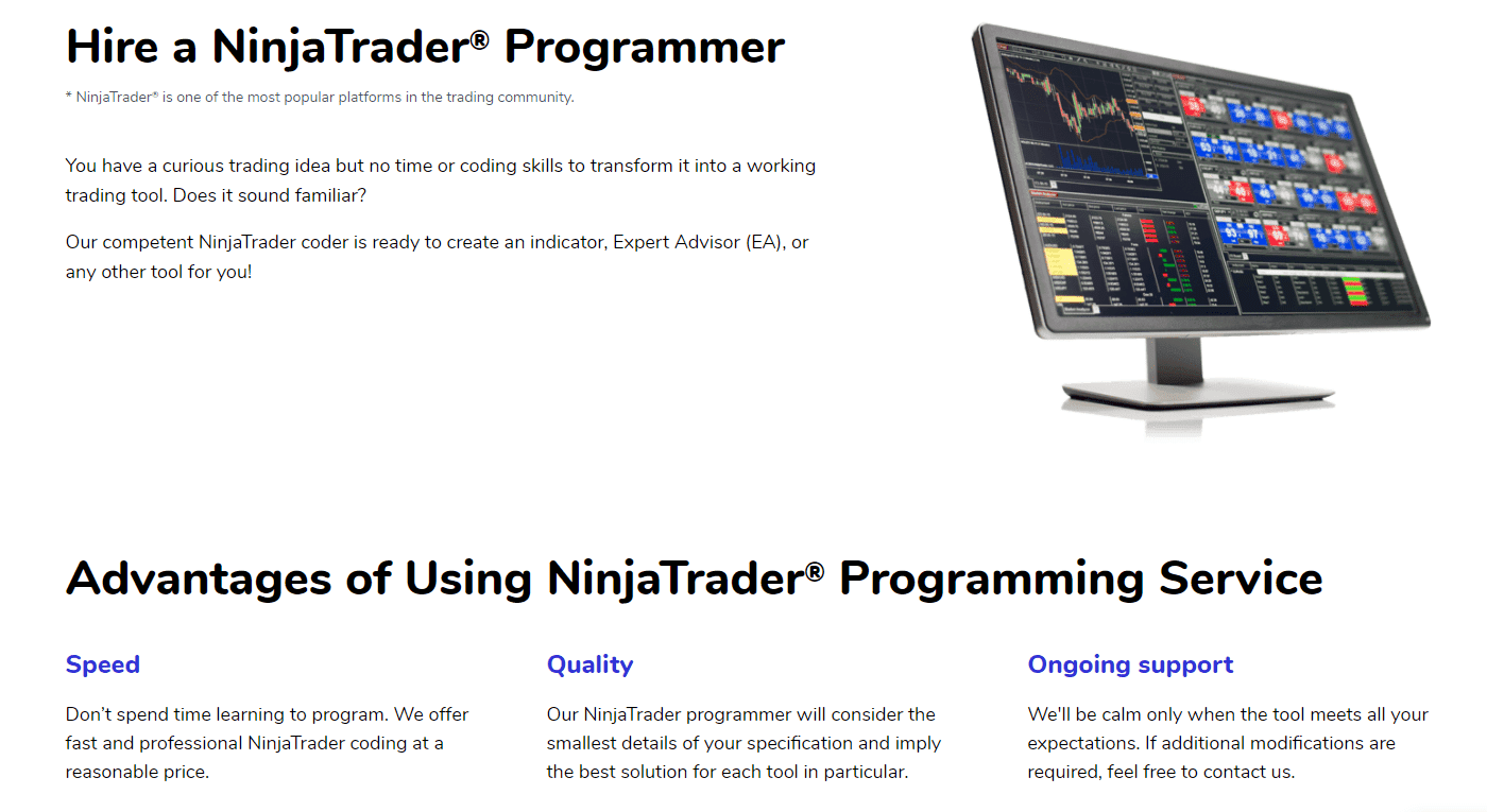 Professional NinjaTrader Programmer
